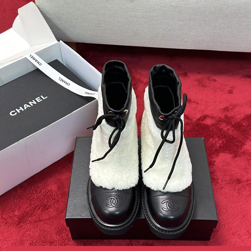 Ch*el leather shoes